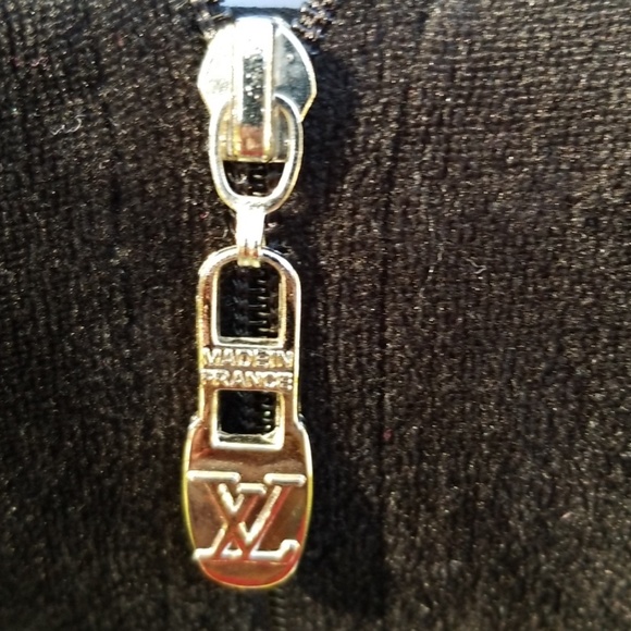 SOLD!Louis Vuitton vintage black velvet track suit - Picture 3 of 8